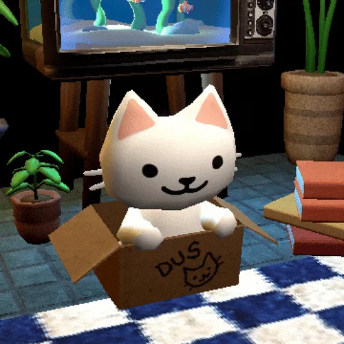 KOT in his cardboard box